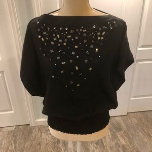 Black Beaded Top